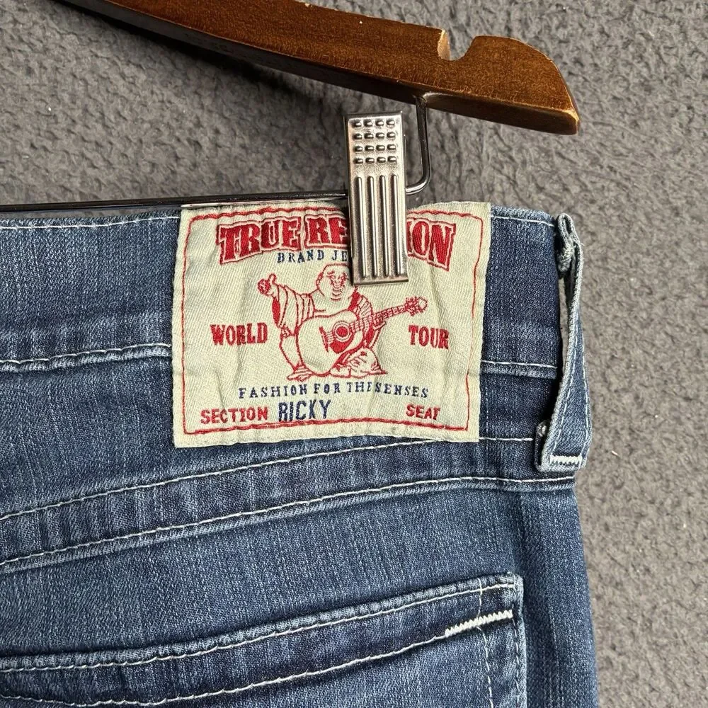 Vintage True Religion Ricky Jeans Men’s 33 (Measured 34x33) Flap Pocket USA